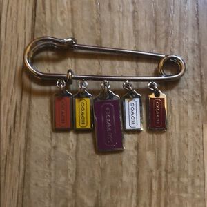 Coach Tag Scarf Pin
